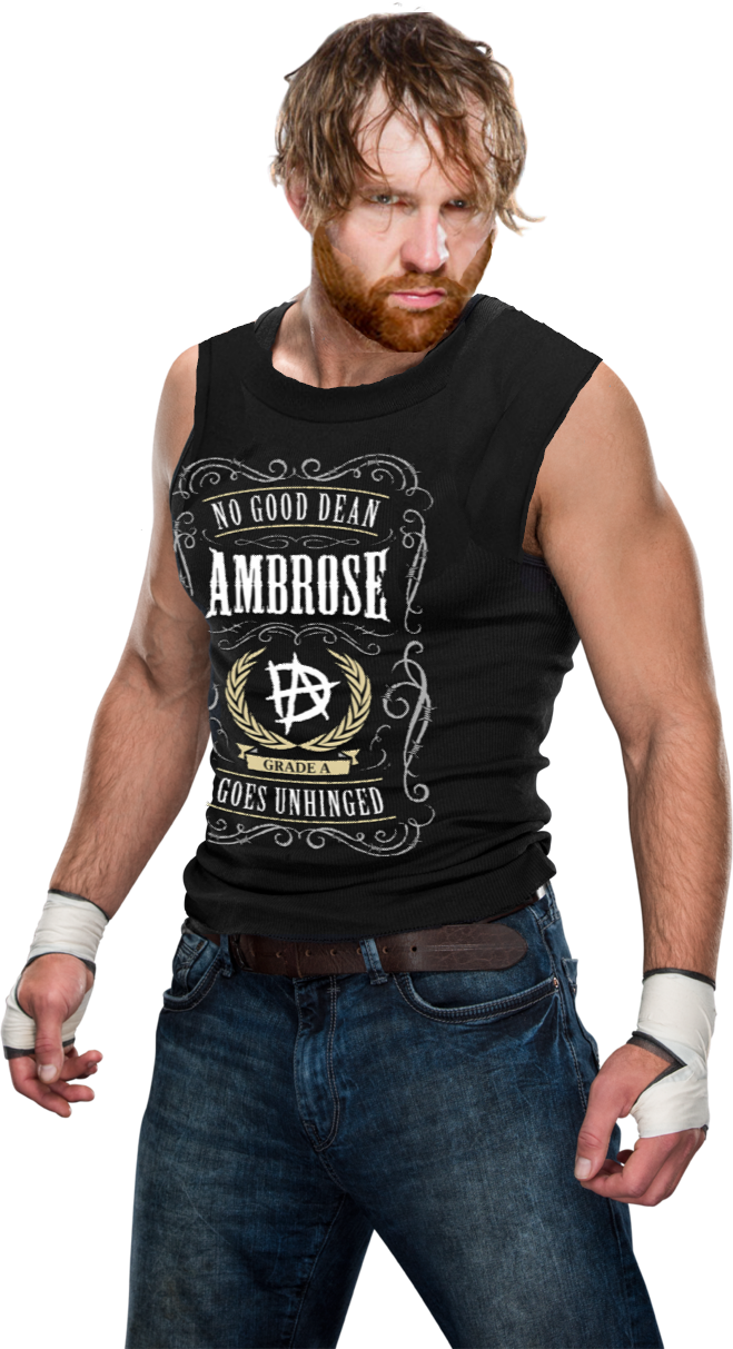 Dean Ambrose V2 - Wwe Dean Ambrose Png (659x1213), Png Download