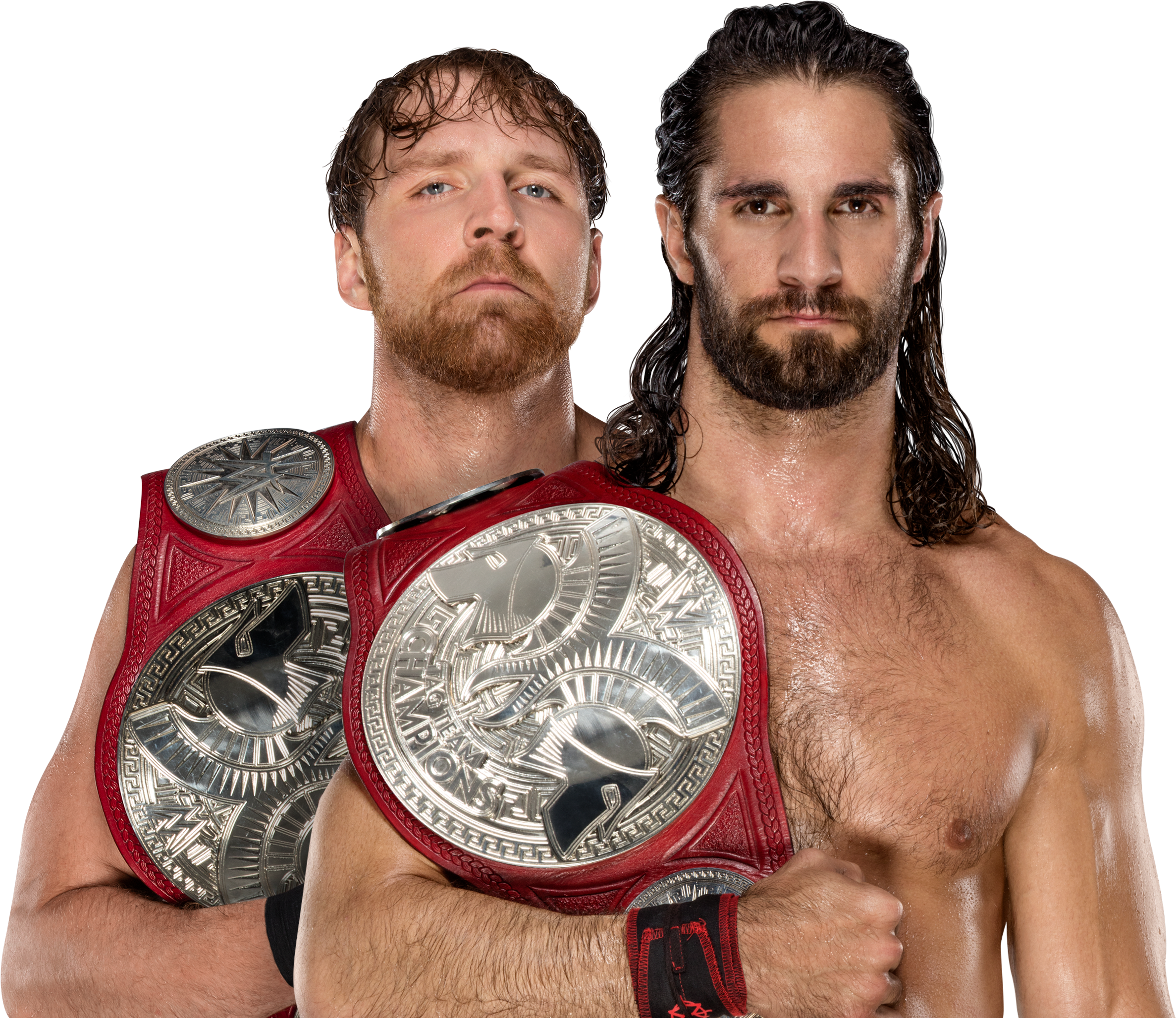 Seth And Dean's Championship Picture From Wwe - Dean Ambrose Seth Rollins Png (2940x2080), Png Download