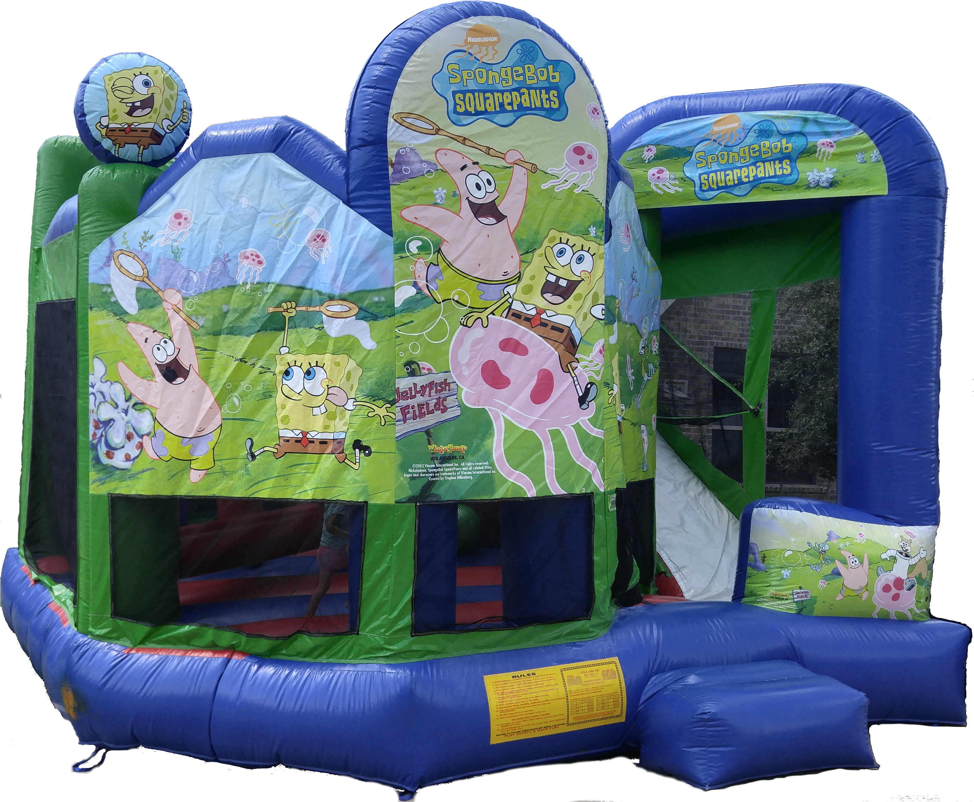Spongebob Squarepants Bounce House Combo (3296x2736), Png Download