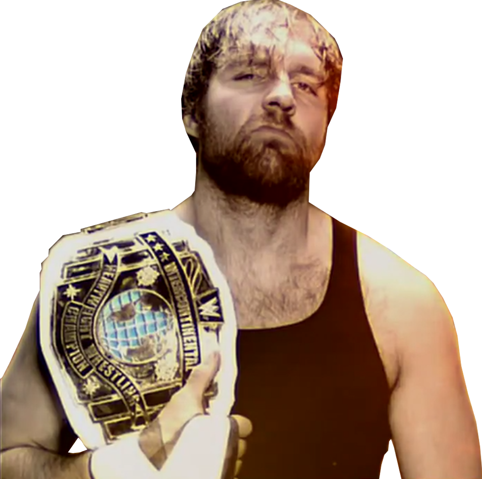 Dean Ambrose - Wwe Dean Ambrose Intercontinental Champion 2017 (1600x1589), Png Download
