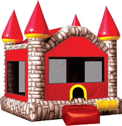 Camelot Castle Red - Ninja Jump Camelot Castle Blue Inflatable Bouncer, (550x415), Png Download