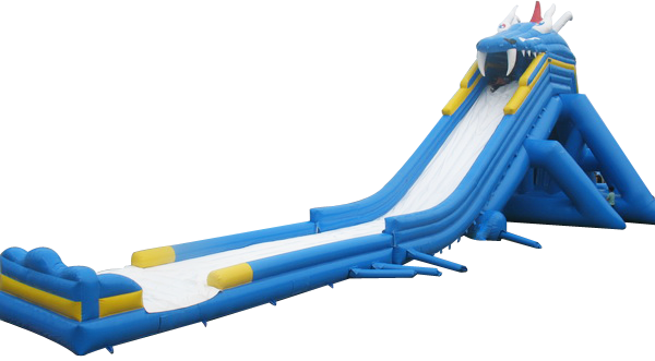 Hours Of Fun With A Bounce House Water Slide Combo - Inflatable Water Slides Png (600x331), Png Download