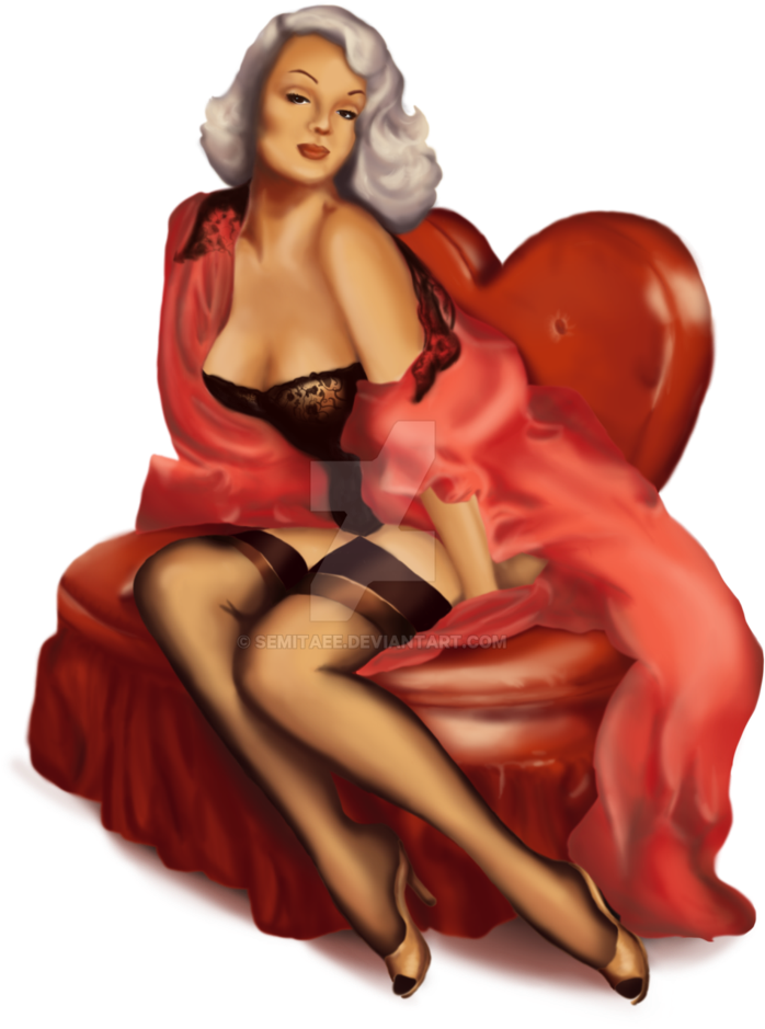 Pin Up Girl Png - Pin Up Girls Png (752x1063), Png Download