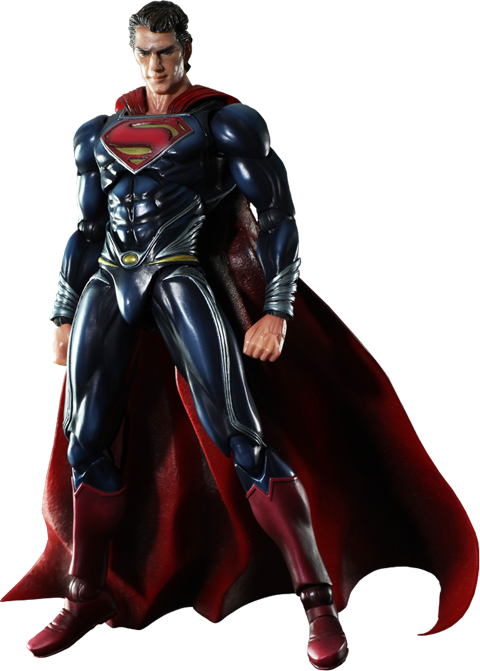 Man Of Steel Collectible Figure - Super Man Man Of Steel (480x671), Png Download