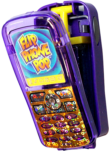 Flip Phone Pop For Fresh Candy And Great Service, Visit - Flip Phone Pop (500x500), Png Download
