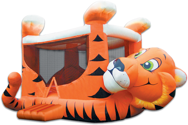 Bounce Houses - Tiger Bounce (720x469), Png Download