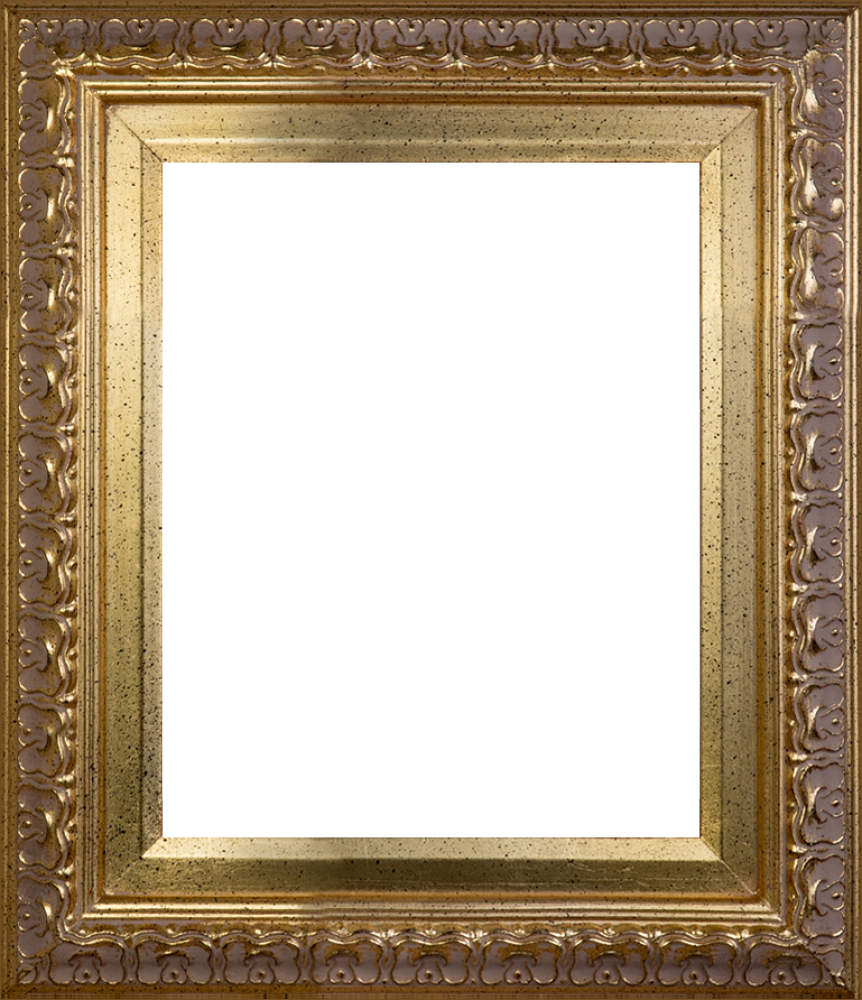 Gold Frame Canvas Art - Elegant Gold Frame 8"x10" Museum Frame (862x1000), Png Download