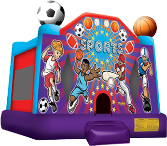 Sports Bounce - Bounce House Sports (400x300), Png Download