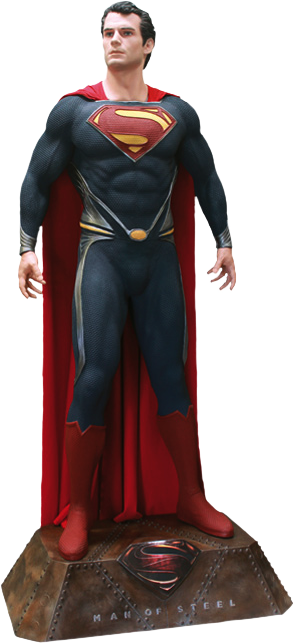 Man Of Steel - Superman Figur Man Of Steel (295x643), Png Download