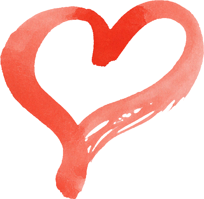 15 Red Watercolor Heart Onlygfx - Watercolor Painting (709x693), Png Download