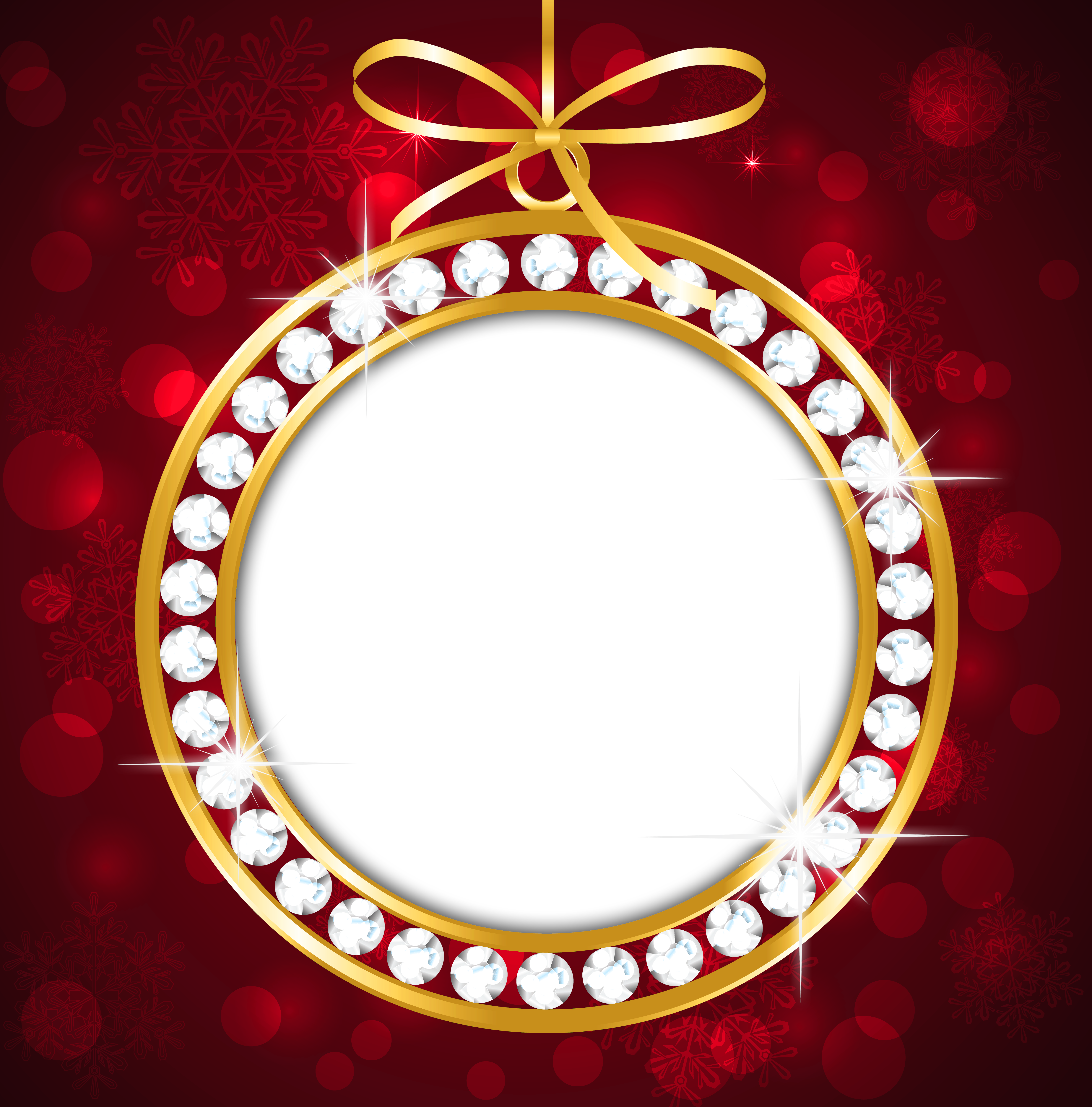Red And Gold Frame Png (5880x5962), Png Download