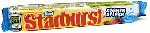 Starburst Fruit Chews Summer Splash - Starburst Sweets & Sours (500x500), Png Download