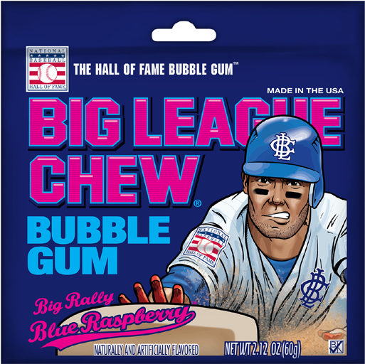 Big Rally Blue Raspberry - Big League Chew Blue Raspberry (570x600), Png Download