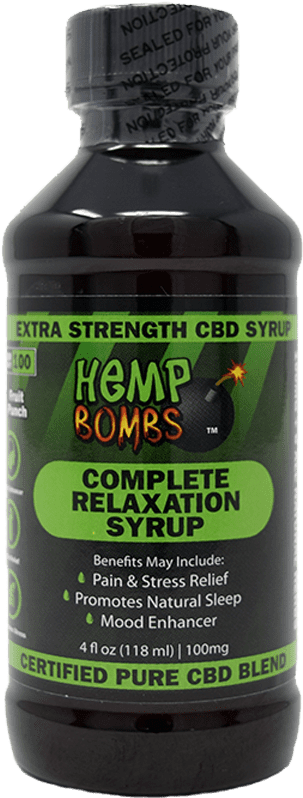 100mg Cbd Relaxation Syrup - Hemp Bombs Cbd Oil 1000mg (800x800), Png Download