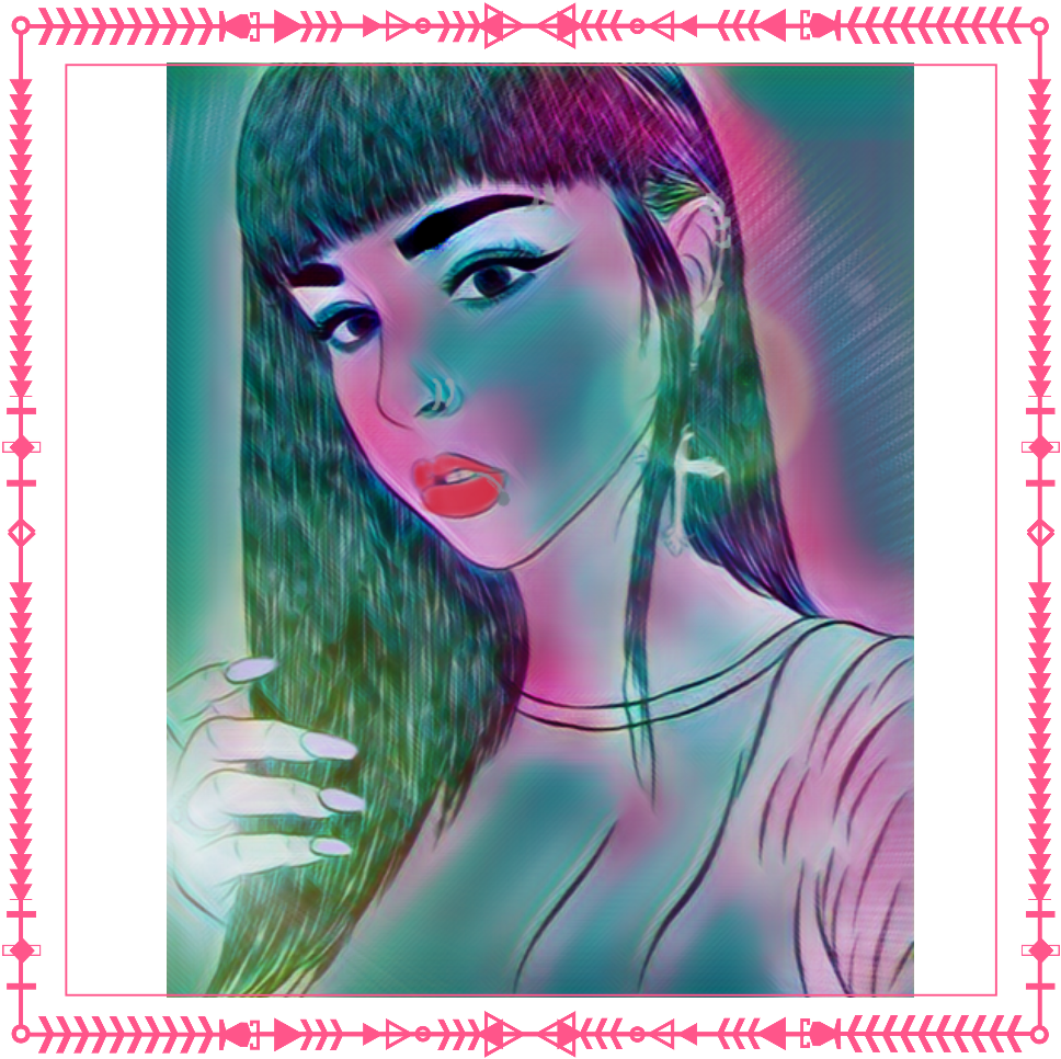 Edit Cute Art Piercings Enhancement Cute - Girl (1024x1024), Png Download