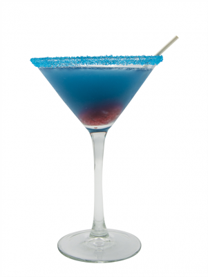 Recipes With Blue Raspberry Syrup - Martini Png (400x400), Png Download
