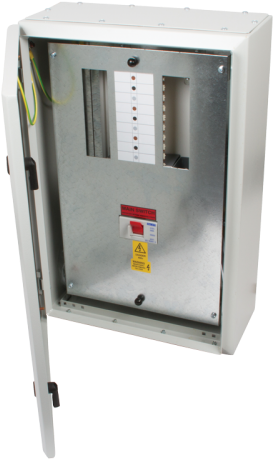 6 Way 200a Triple Pole And Neutral Ip65 Steel Mcb Power - Circuit Breaker (500x500), Png Download