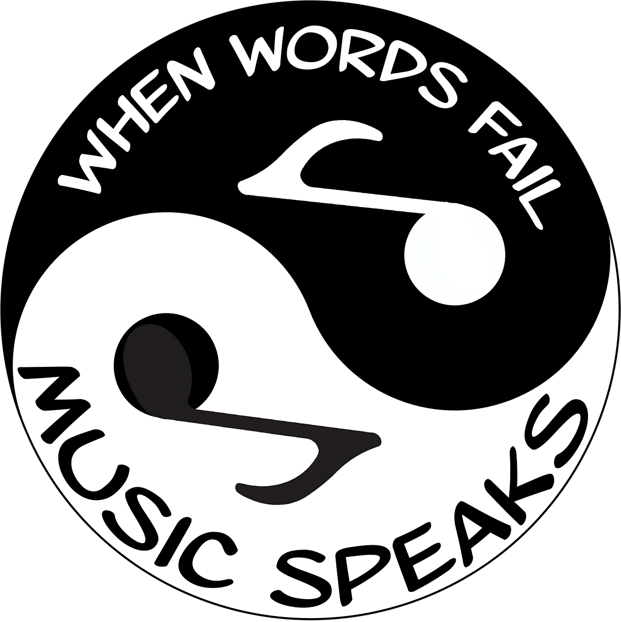 Yin Yang 1410178 - Yin Yang Musica (1278x1280), Png Download