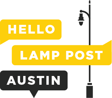 Hello Lamp Post - Street (396x347), Png Download
