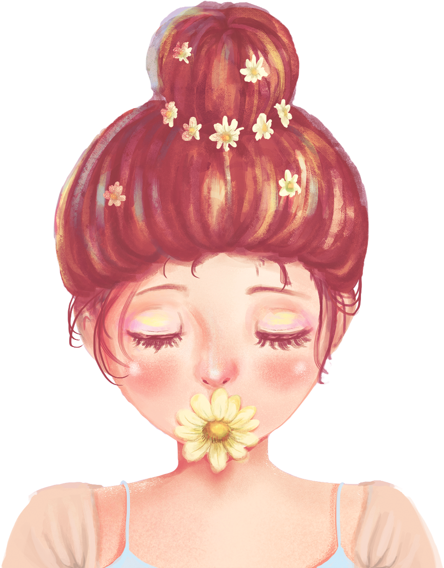 Watercolor Girl - Wanderlustcover Cute Passport Holder,personalized Passport (2000x1414), Png Download