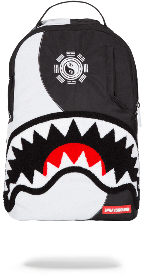 Sprayground Yin Yang Shark (802x1023), Png Download