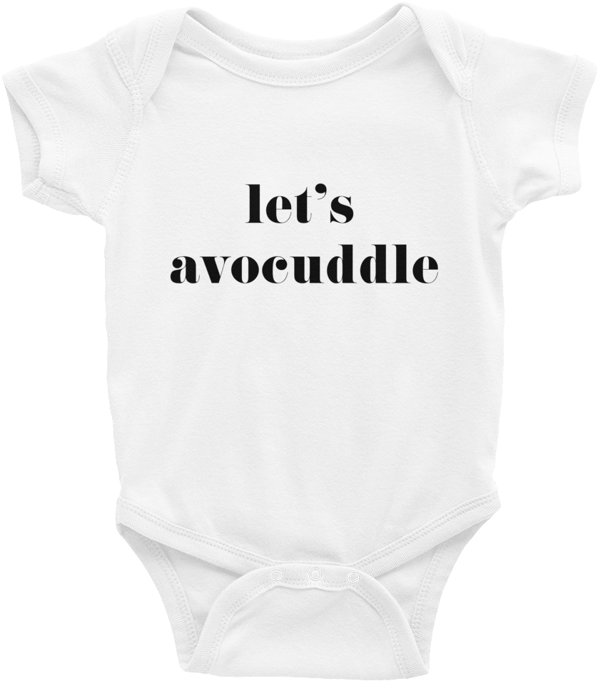 Image Of Let's Avocuddle Baby Onesie - T-shirt (1000x1000), Png Download
