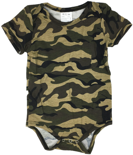 Where Is The Baby Rad Baby Camo Onesies - P.l.a.y. Camoflauge Round Dog Bed - Green - Small (498x565), Png Download
