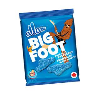Allan Big Foot Sour Blue Raspberry 200g - Allan Big Foot Sour Blue Raspberry Gummy Candy 5 Oz. (300x300), Png Download