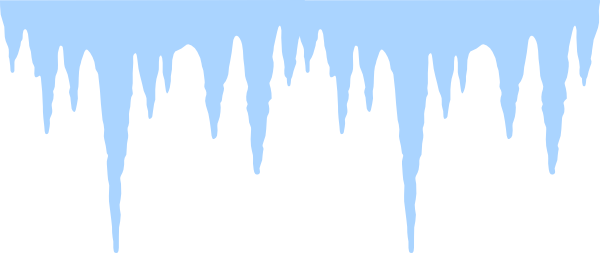 Icicle Silhouette (600x253), Png Download