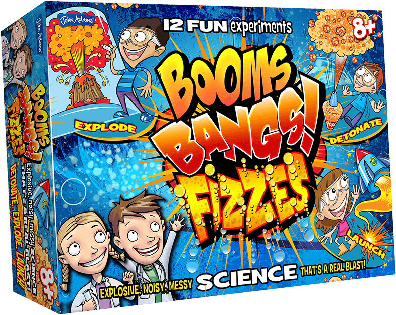 Booms Bangs Fizzes Box - John Adams Booms Bangs And Fizzes (800x800), Png Download