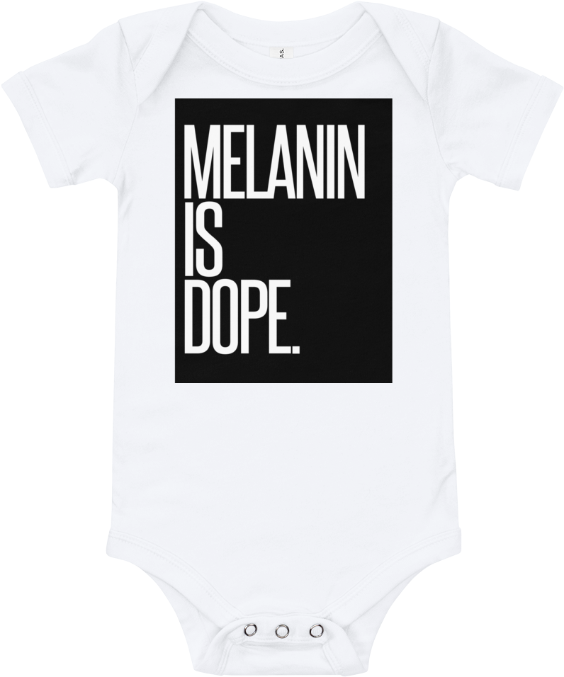 Melanin Is Dope Baby Onesie - T-shirt (1000x1000), Png Download