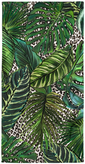 Leopard Palm Towel - Pond Pine (600x600), Png Download