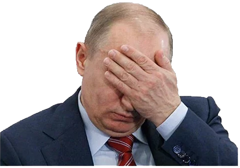 Putin Stickers Messages Sticker-1 - Putin Hand In Face (482x338), Png Download