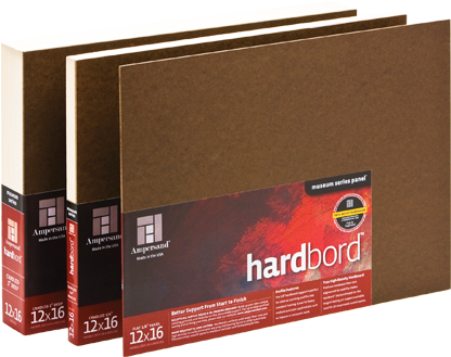 Ampersand Wood Panel With Artist-grade Hardboard Support - Cradled Ampersand Hardboard (460x334), Png Download