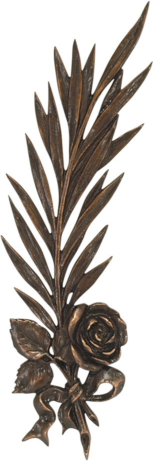 Palm Branch With Rose - Artificial Flower (1000x1000), Png Download