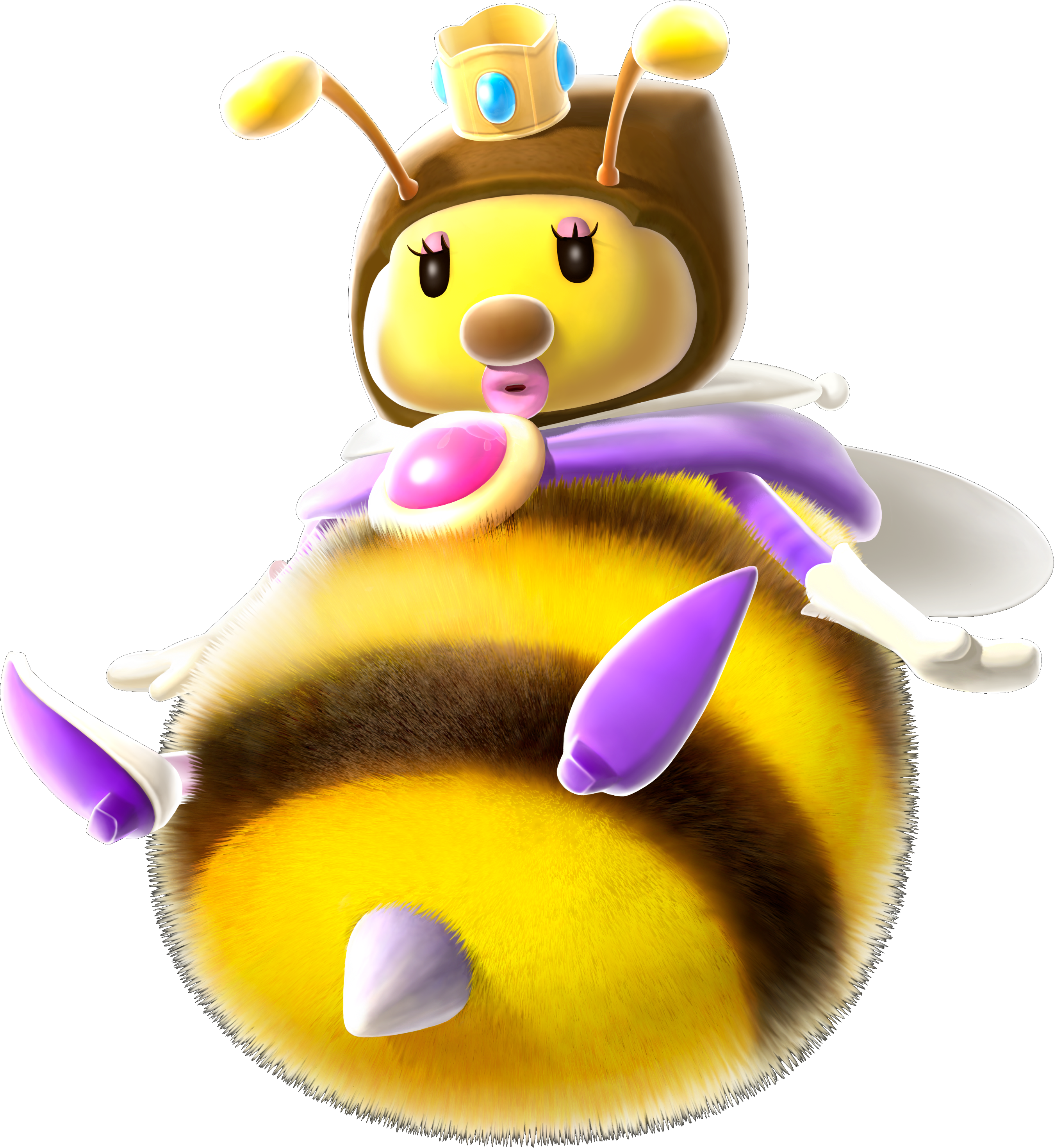 Smg Queen Bee - Honey Queen Mario (2699x2939), Png Download