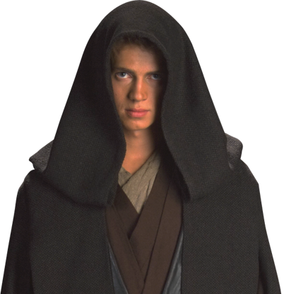 Anakin Skywalker - Anakin Skywalker With Hood (436x416), Png Download