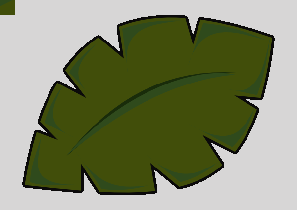 Jungle Leaves Clipart Png (600x425), Png Download