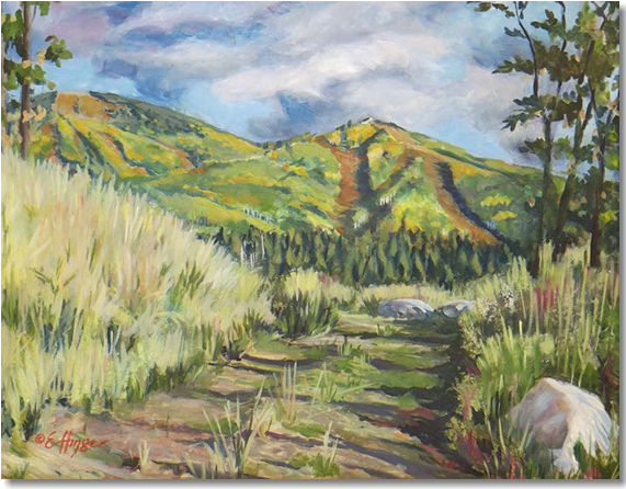 Original Traditional Watercolors By Gregory Effinger - Watercolor Painting (570x576), Png Download