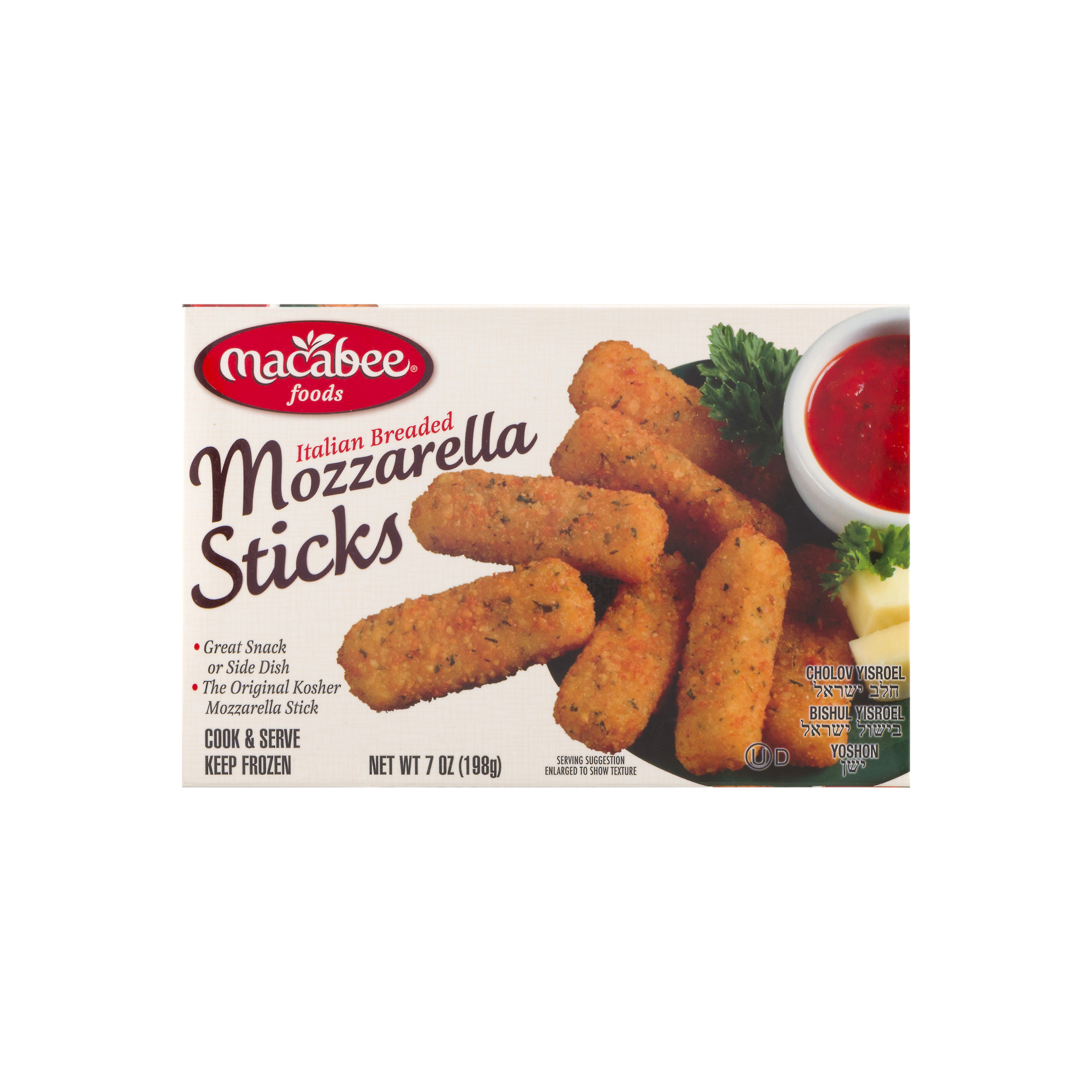 Macabee Mozzarella Sticks, Italian Breaded - Macabee Mozzarella Sticks, Italian Breaded - 7 Oz Box (2048x2048), Png Download