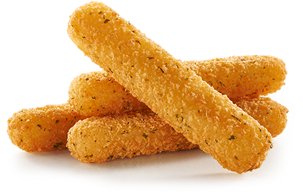 Golden Mozzarella Cheese Sticks 4pcs - Mozzarella Sticks (439x412), Png Download