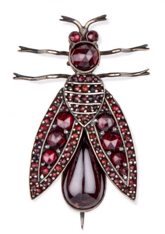 172602 Victorian Silver Gilt Bohemian Garnet Queen - Silver (800x800), Png Download