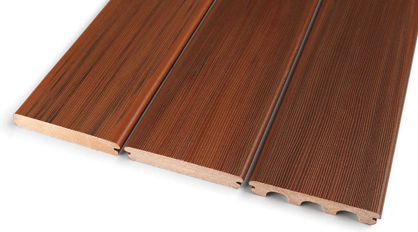 Composite Decking Board Profiles - Wpc Decking Board (855x475), Png Download