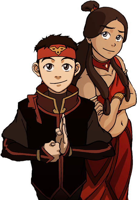 Download Also I Made An Aang And Katara's Png From The Cover - Katara ...