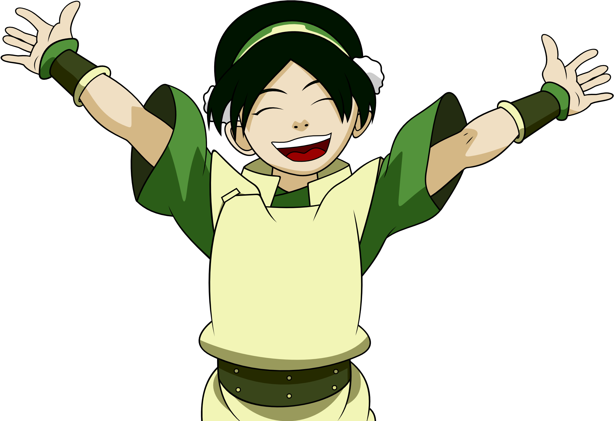 Aang Clipart Vector - Toph Avatar Png (2197x1500), Png Download
