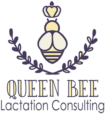 Queen Bee Lactation - Breastfeeding (454x486), Png Download