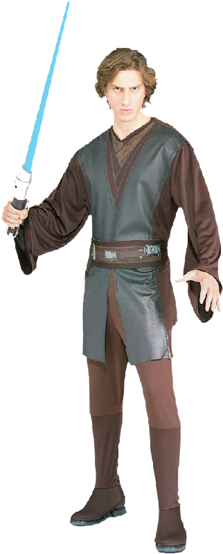 Anakin Skywalker Adult Costume - Star Wars Anakin Skywalker Adult Costume (322x798), Png Download