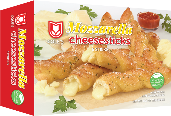 Coles Mozzarella Cheese Sticks (1140x500), Png Download
