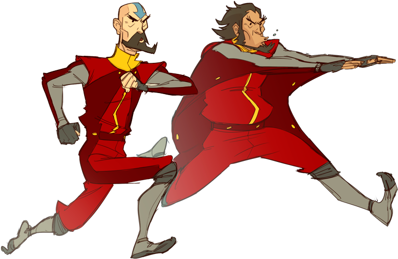 Aang Azula Korra Sokka Tenzin Fictional Character Superhero - Legend Of Korra Airbender Suits (800x535), Png Download