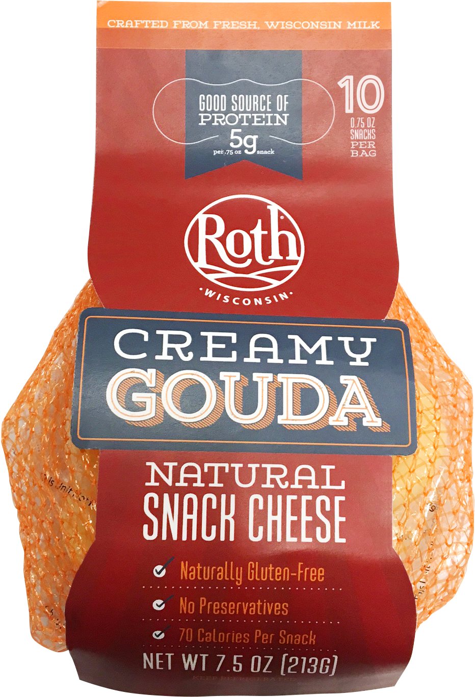 Creamy Gouda Snack Cheese - Emmi Roth Creamy Snacking Cheese (1445x1445), Png Download